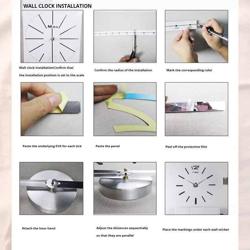 3D Acrylic Digital Wall Clock Roman Numerals Design Mirror Wall Clock Fashion Large round Wall Clock DIY Self Adhesive Clocks